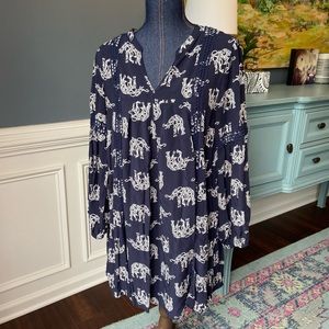 Crown & Ivy Tunic Elephant Dress